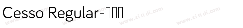 Cesso Regular字体转换